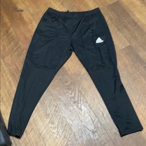 Adidas men’s black sweatpants zip up